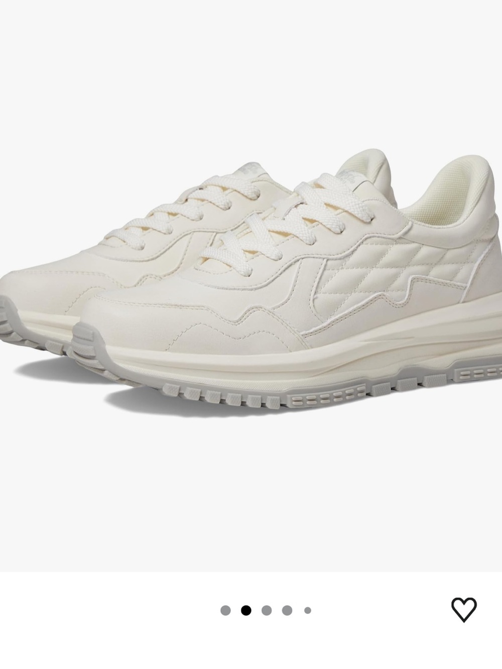 Blowfish Malibu Cream Lace-Up Platform Sneakers